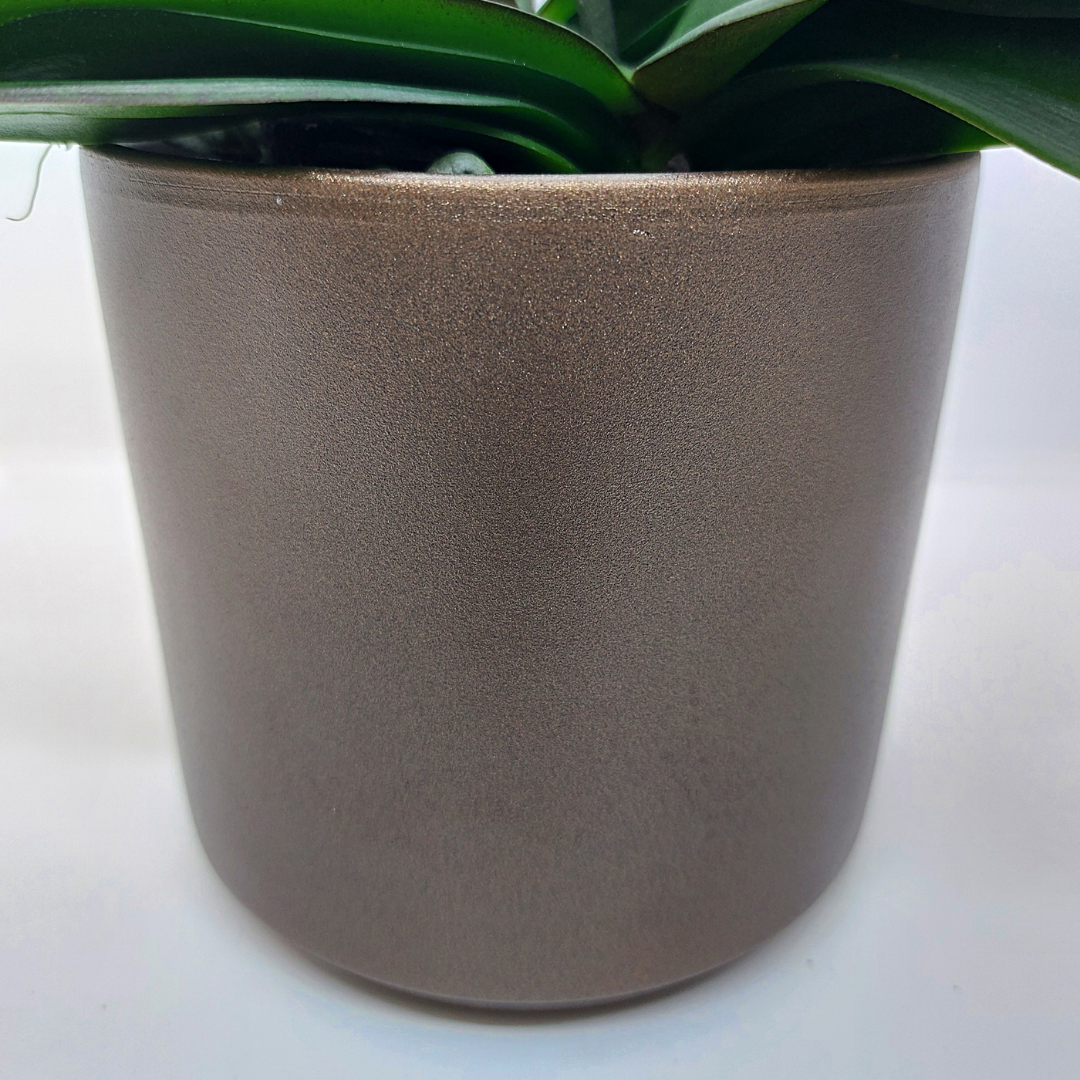 Vaso Ceramica "Capri" 9cm Bronzo