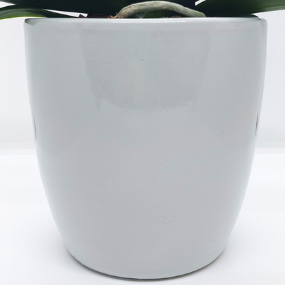 Vaso Ceramica &quot;Milano&quot; Ghiaccio 14cm
