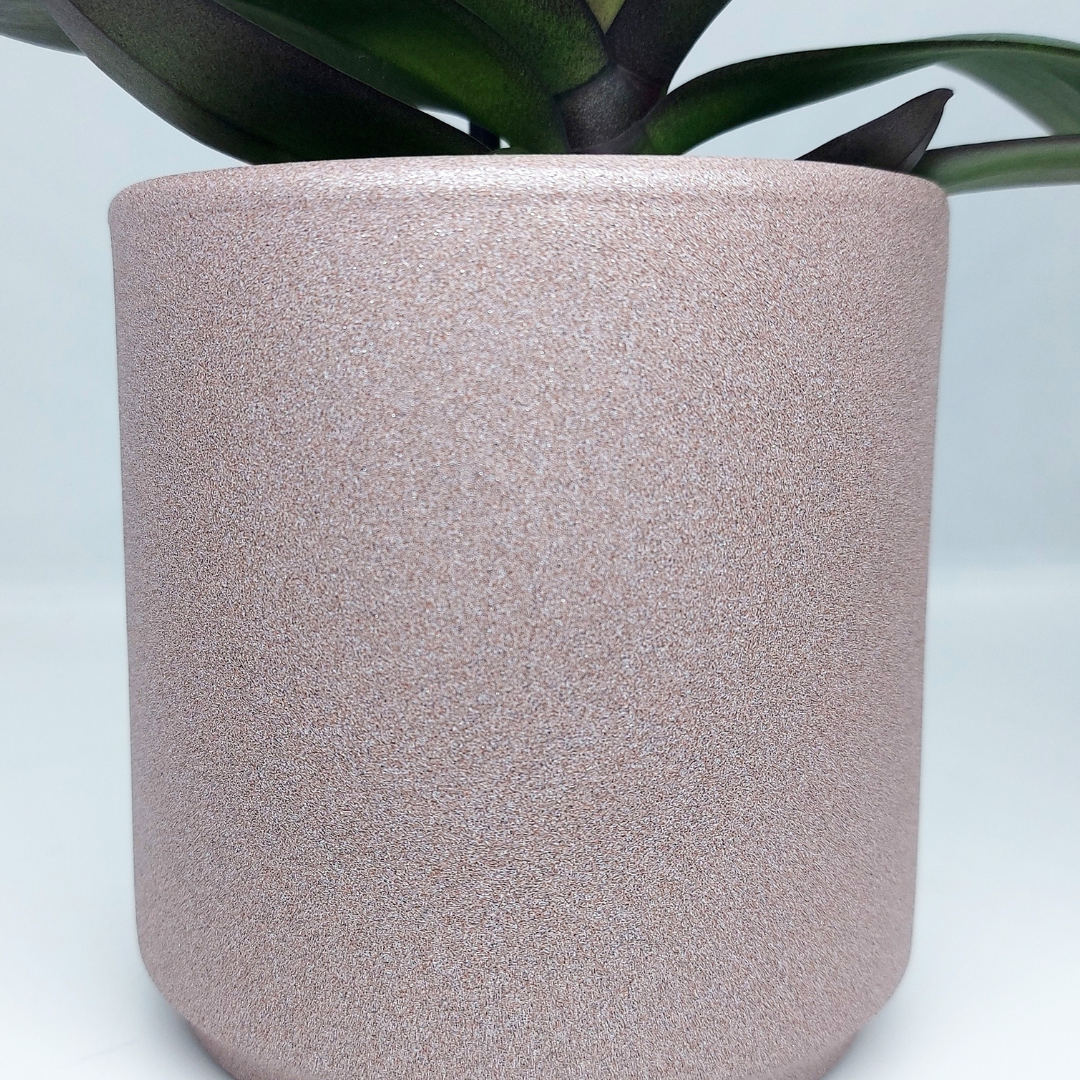 Vaso Ceramica &quot;Capri&quot; Rosa Antico 21cm